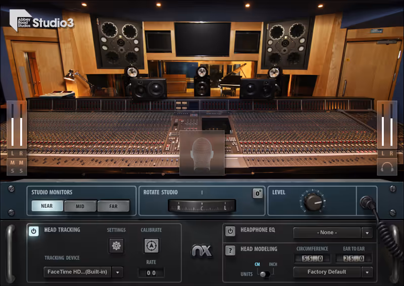 Interface of Abbey Road Studio 3 by Waves