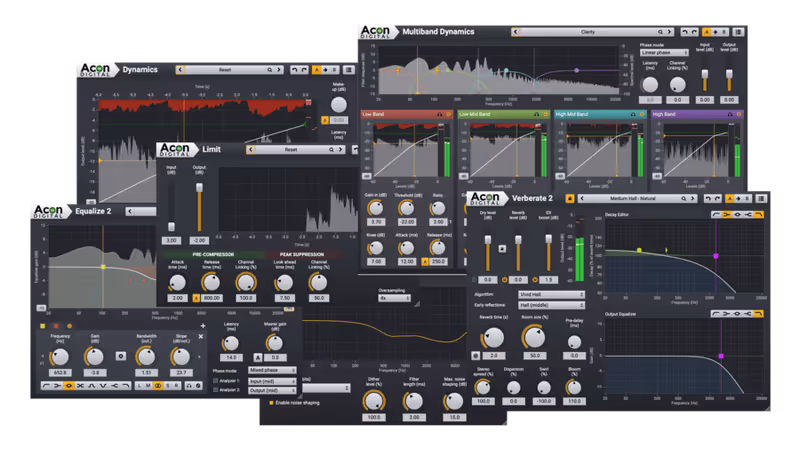 Interface of Mix & Mastering Suite by Acon Digital