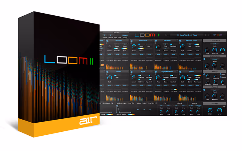 Interface of Loom II by AIR Music Technology