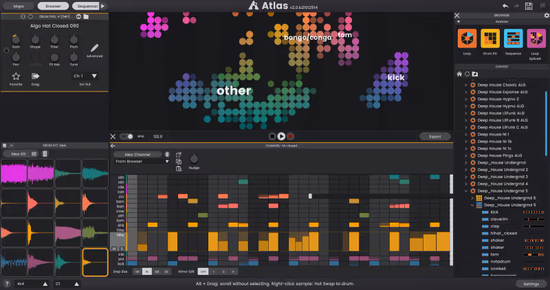 Interface of Atlas 2 by Algonaut