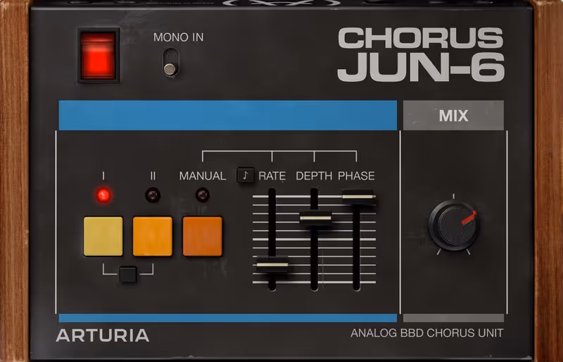 Interface of Chorus Jun-6 by Arturia
