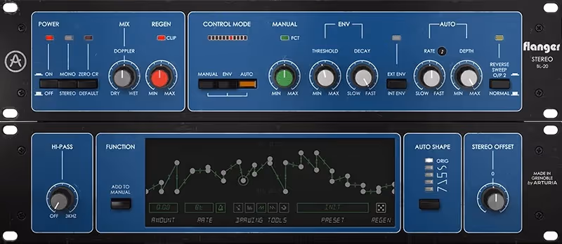 Interface of Flanger BL-20 by Arturia