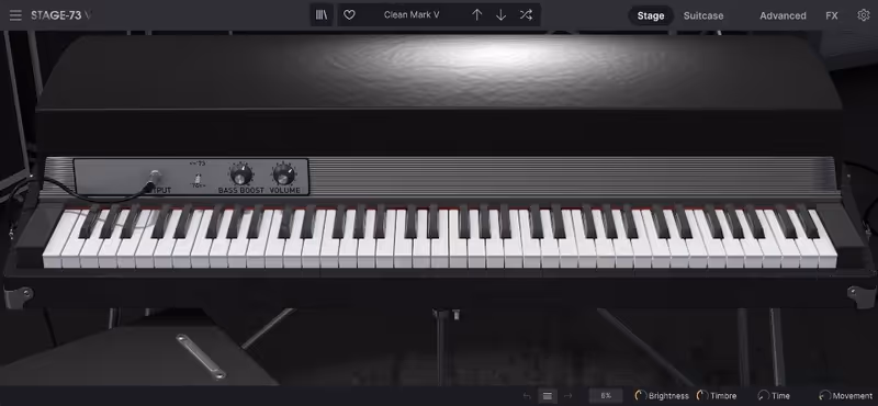 Interface of Stage-73 V by Arturia