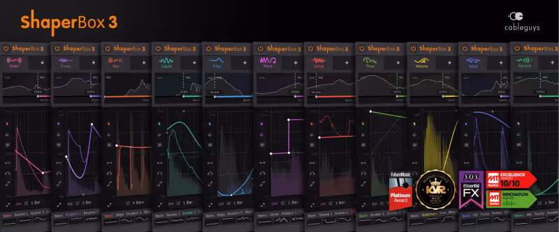 Interface of ShaperBox 3 Bundle by Cableguys