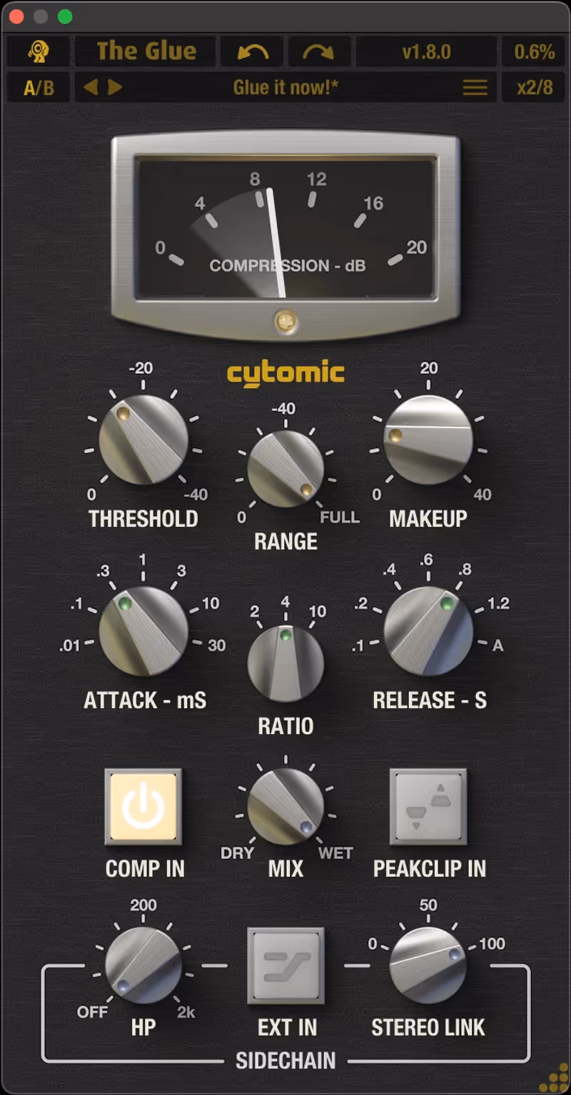Interface of The Glue by Cytomic