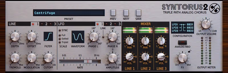 Interface of Syntorus 2 by D16 Group