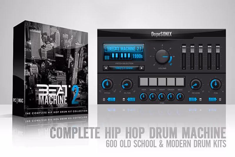 Interface of Beat Machine 2 by DopeSONIX