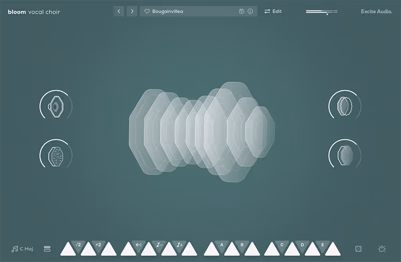 Interface of Bloom Vocal Choir by Excite Audio