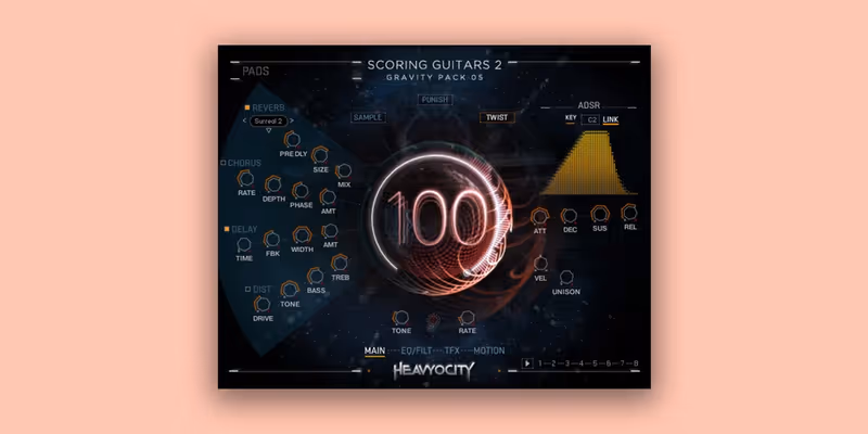 Interface of Scoring Guitars 2 by Heavyocity