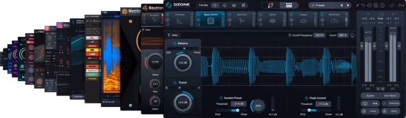 Interface of Music Production Suite 9 by iZotope