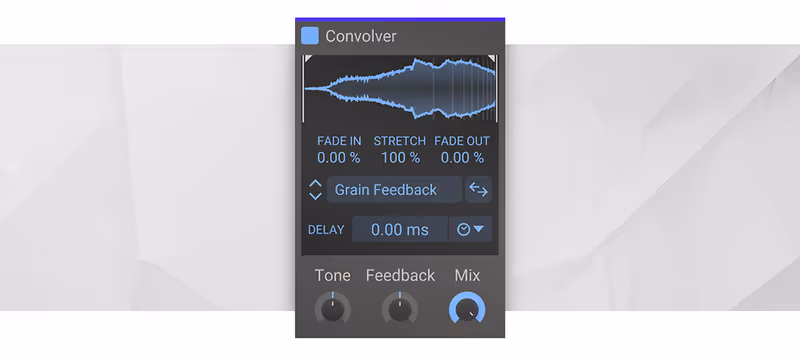 Interface of Convolver by Kilohearts