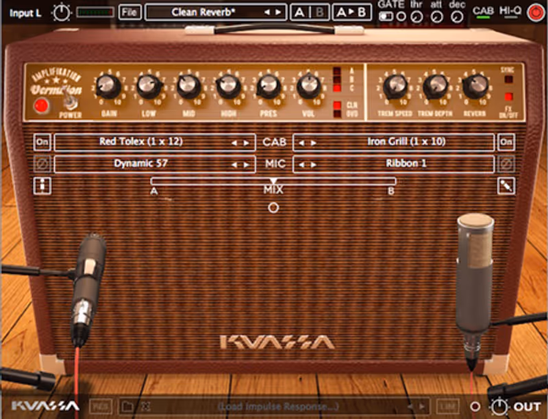 Interface of Amplifikation Vermilion by Kuassa