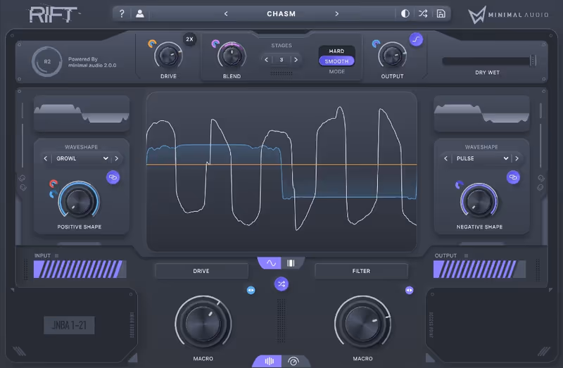 Interface of Rift 2.0 by Minimal Audio