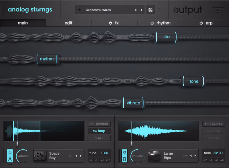 Interface of Analog Strings by Output
