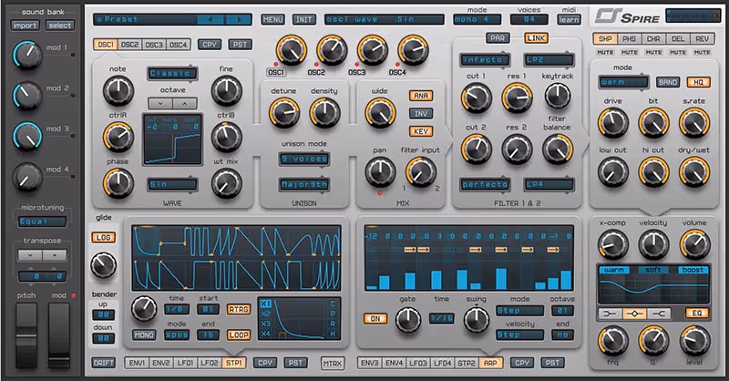 Interface of Spire by Reveal Sound