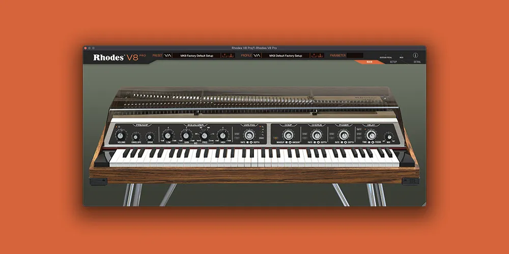 V8 Pro Virtual Instrument by Rhodes