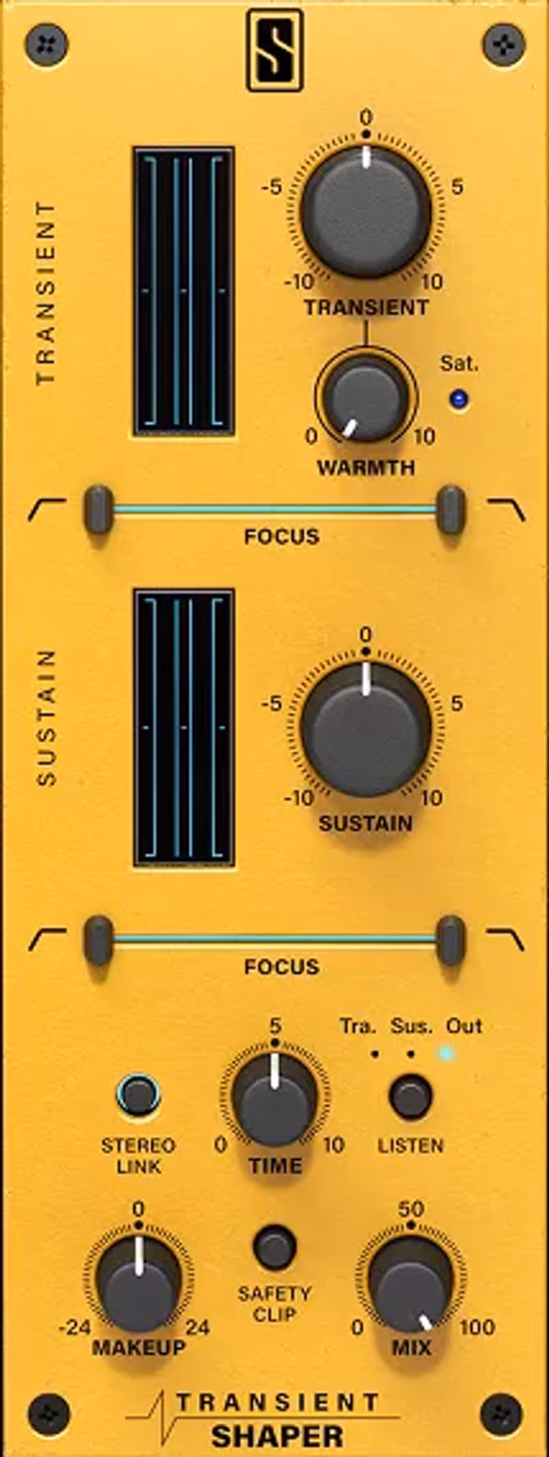 Interface of Transient Shaper by Slate Digital