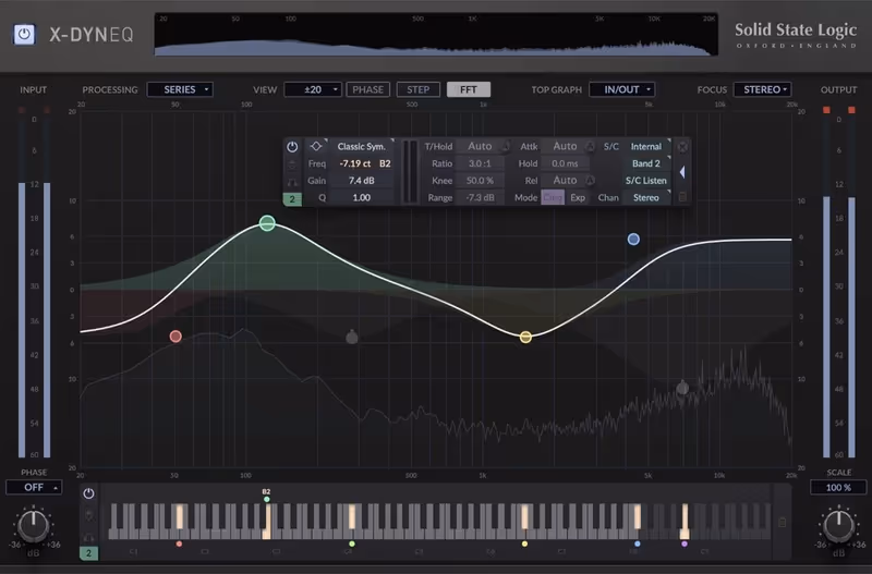 Interface of X-DynEQ by Solid State Logic