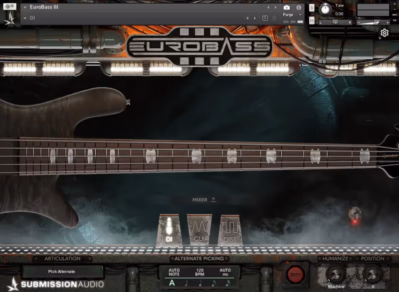 Interface of Eurobass 3 by Submission Audio