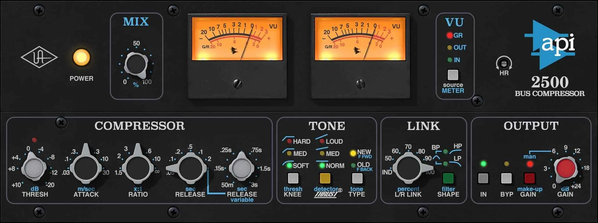 API 2500 Bus Compressor by Universal Audio