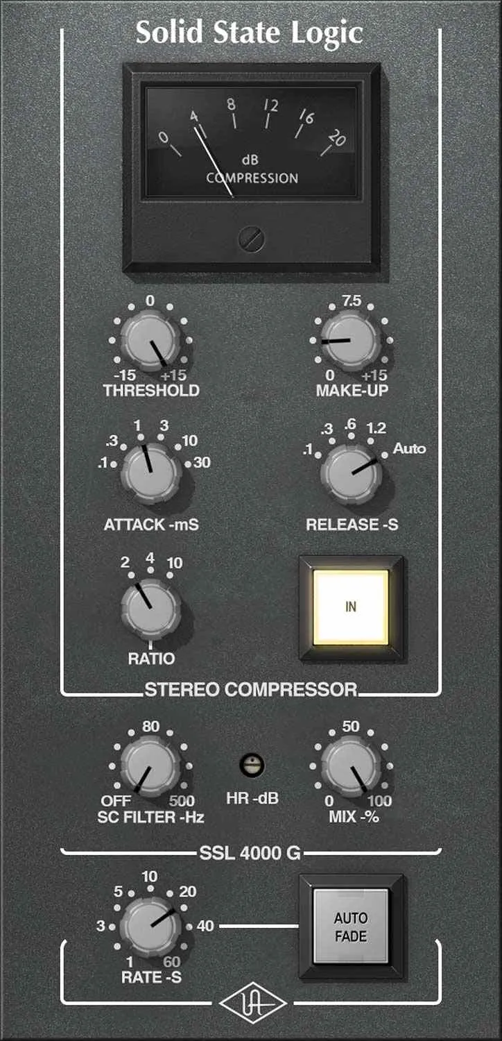 SSL 4000 G Bus Compressor by Universal Audio
