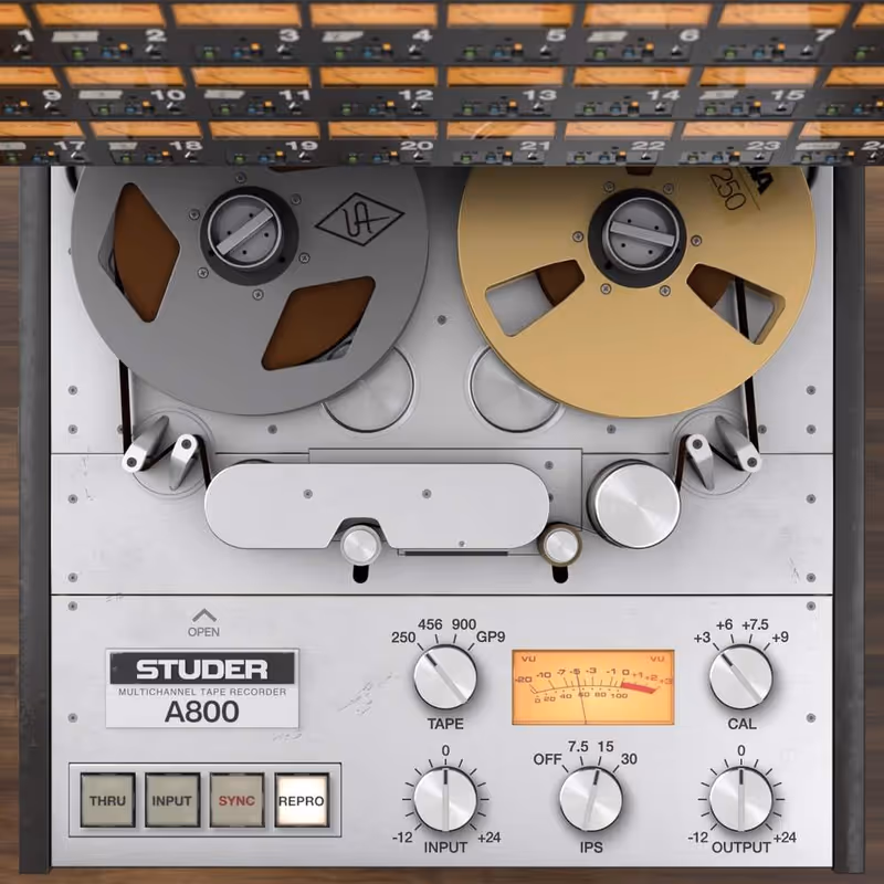Interface of Studer A800 Tape Recorder by Universal Audio
