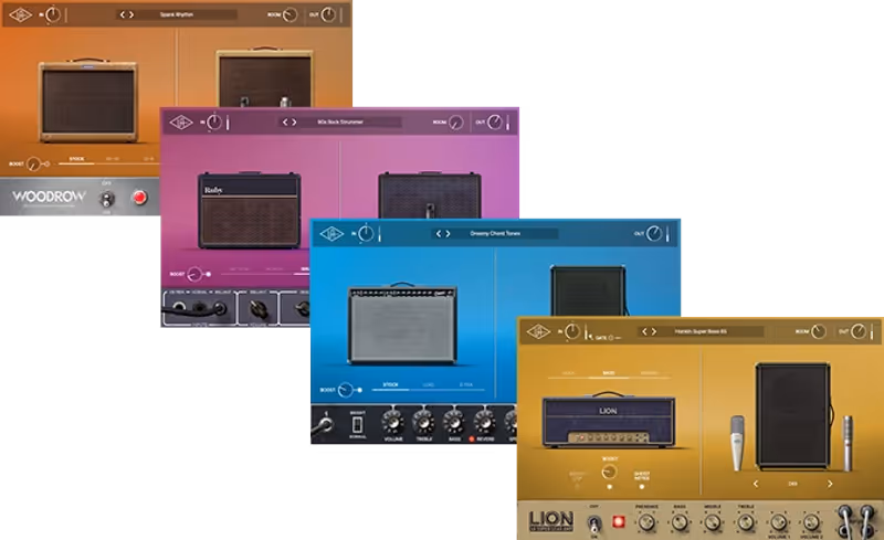 Interface of UAD Guitar Amp Bundle by Universal Audio