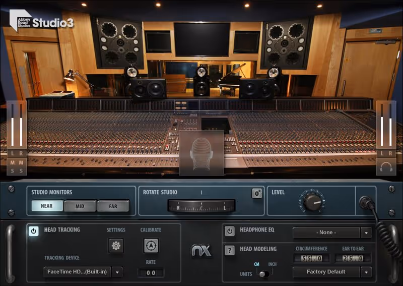 Interface of Abbey Road Studio 3 by Waves