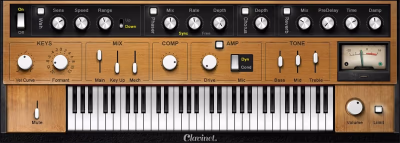 Interface of Clavinet by Waves