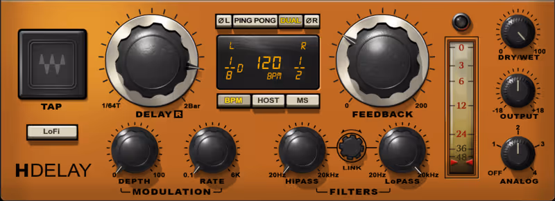Interface of H-Delay by Waves